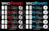 Bones Wheels 100's #4 V5 Sidecut 55mm - White
