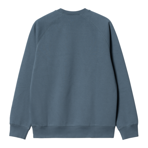 Carhartt WIP Chase Sweat Storm Blue/Gold