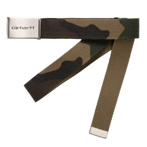 Carhartt WIP Clip Belt Chrome - Camo Laurel