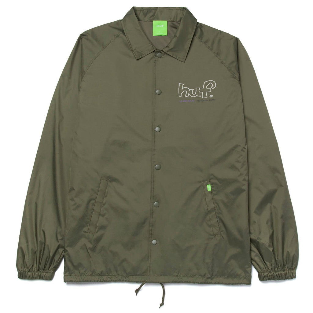HUF Drop Out Coaches Jacket - Forest Green – Forw4rd