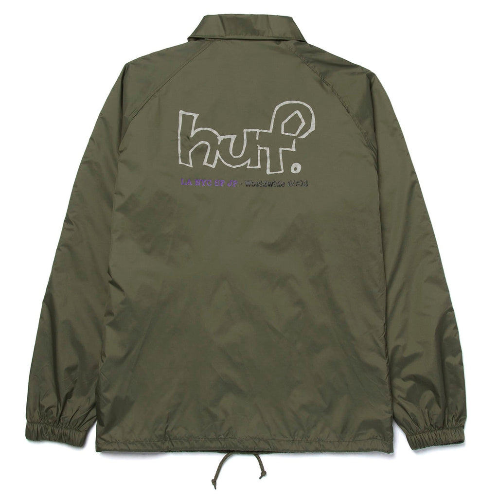 HUF Drop Out Coaches Jacket - Forest Green – Forw4rd