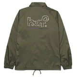 HUF Drop Out Coaches Jacket - Forest Green