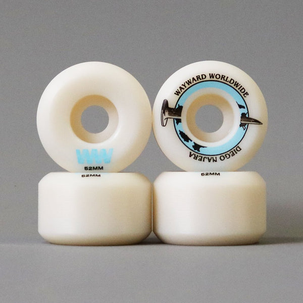 Wayward Funnel Pro Wheel - Diego Najera 52mm (White/Blue)