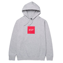 HUF - Essentials Box Logo Pull Over Hoodie - Athletic Heather