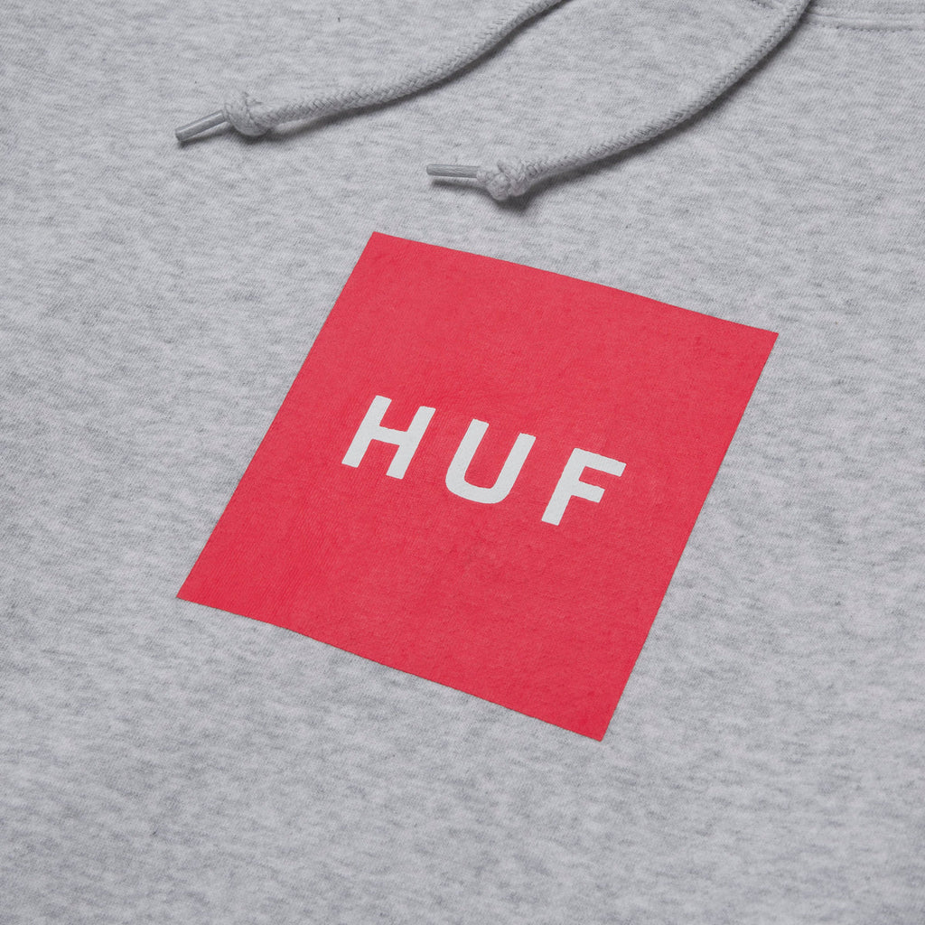 HUF Essentials Box Logo Pull Over Hoodie Athletic Heather Forw4rd