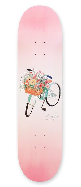 Skate Cafe Flower Basket (Pink) Deck - 8.0"