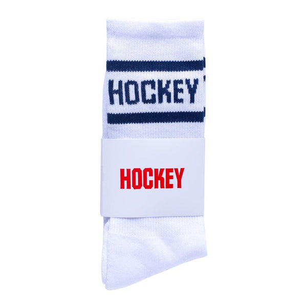 Hockey Socks - White / Navy
