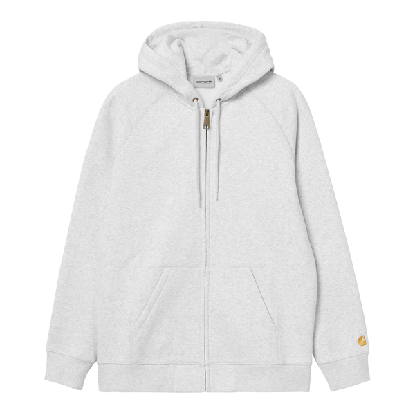Carhartt WIP Hooded Chase Jacket - Ash Heather/Gold