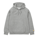 Carhartt WIP Hooded Chase Sweat - Grey Heather/Gold