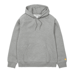 Carhartt WIP Hooded Chase Sweat - Grey Heather/Gold