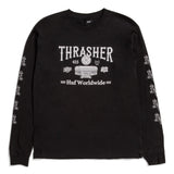 HUF x Thrasher Monteray L/S Tee - Black