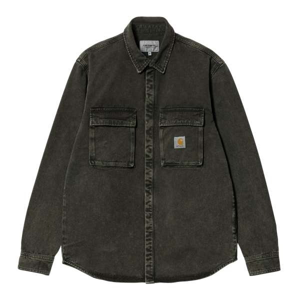 Carhartt WIP Monterey Shirt Jac, Black Stone Washed