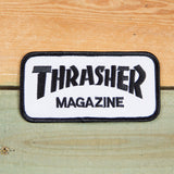 Thrasher Iron on Patch White/Black