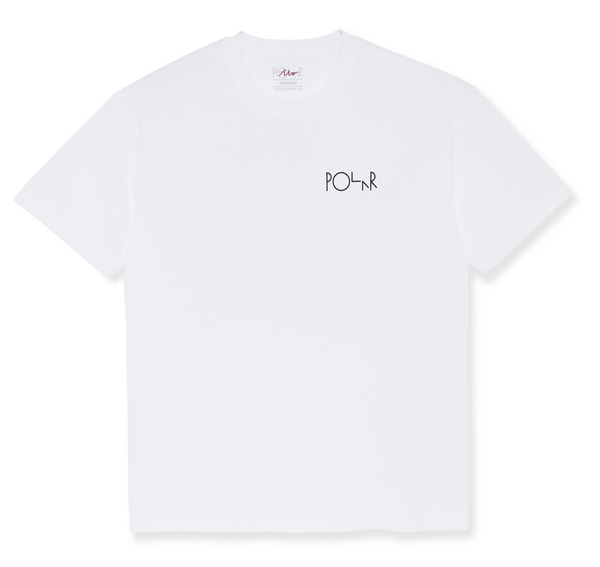 Polar Skate Co - Skorsten Fill Logo T-Shirt - White