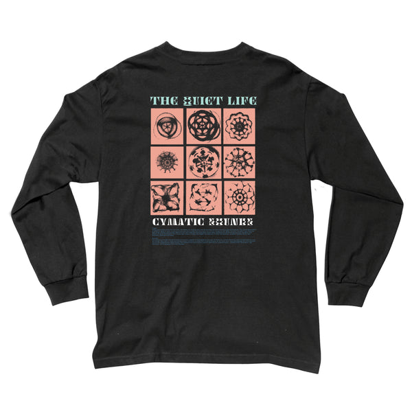 The Quiet Life - Cymatic Sounds Long Sleeve T - Black