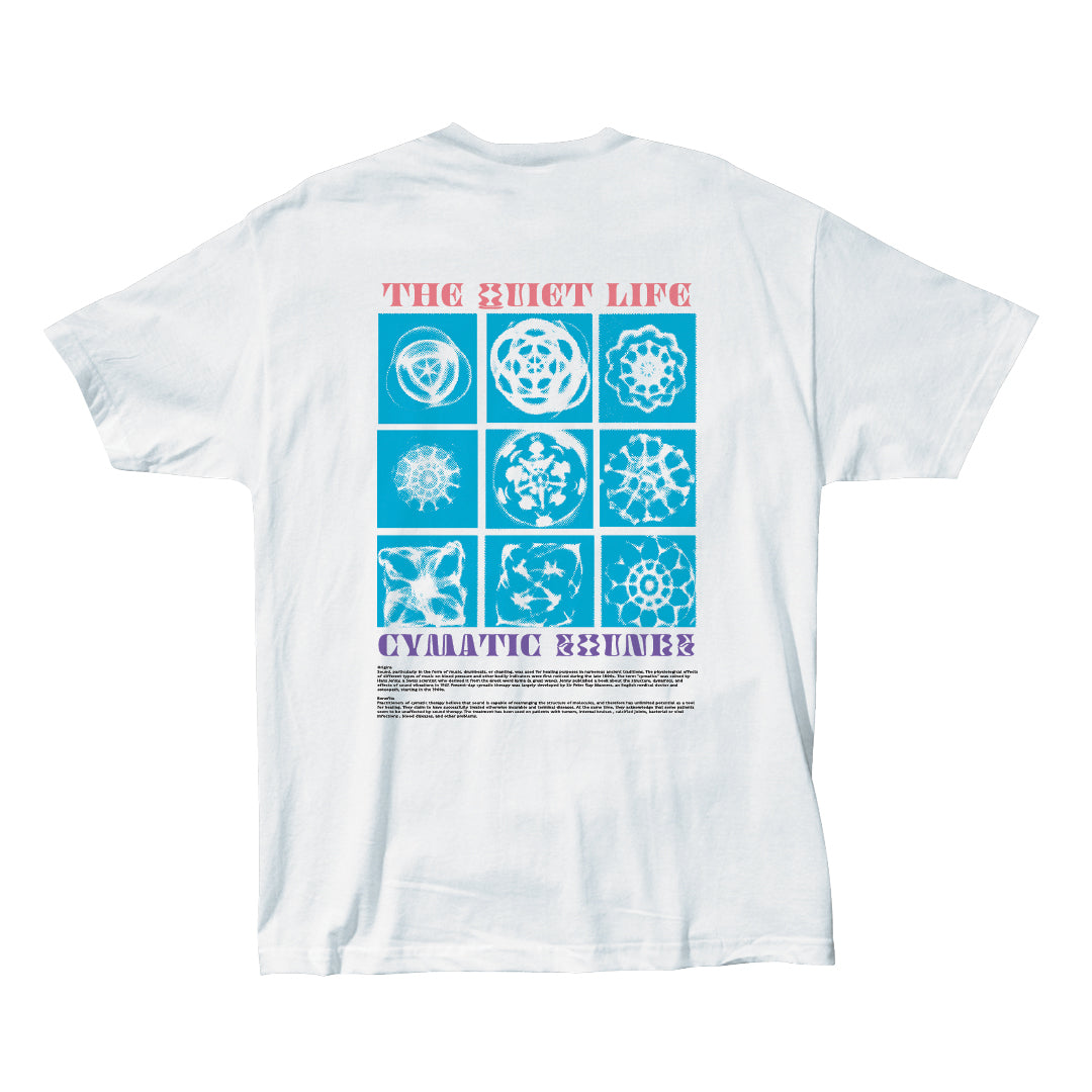 The Quiet Life - Cymatic Sounds Premium T - White