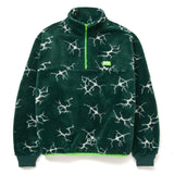 HUF - Quake Sherpa 1/4 Zip, Forest Green