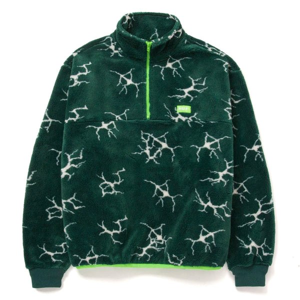 HUF - Quake Sherpa 1/4 Zip, Forest Green