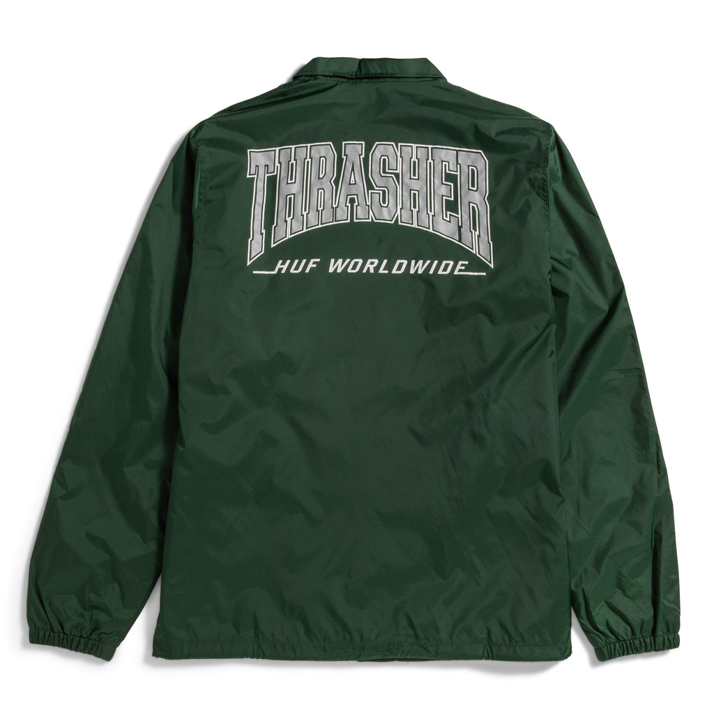 HUF x Thrasher Split Coaches Jacket - Forest Green – Forw4rd