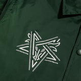 HUF x Thrasher Split Coaches Jacket - Forest Green