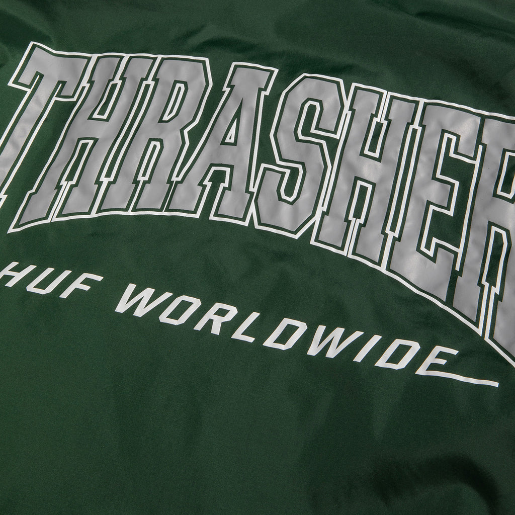 HUF x Thrasher Split Coaches Jacket Forest Green Forw4rd