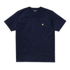 Carhartt WIP S/S Chase T-Shirt - Dark Navy/Gold