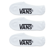 Vans No Show Socks (3 pair pk) White