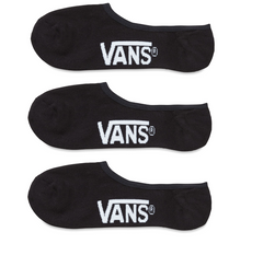 Vans No Show Socks (3 pair pk) Black