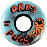 Orbs Pugs - Teal/Black Swirl Wheels - 54mm