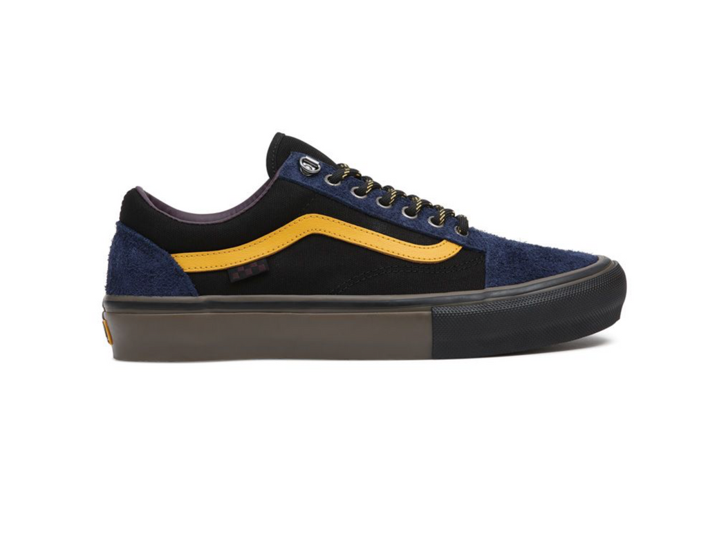 Vans old shop skool navy yellow