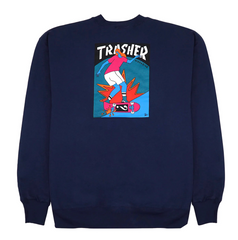 Thrasher x Parra Hurricane Crewneck - Navy Blue