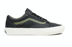 Green leather discount vans