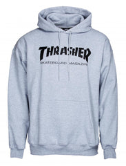 Thrasher Logo Hoody - Heather Grey