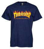Thrasher Flame Logo Shirt - Navy