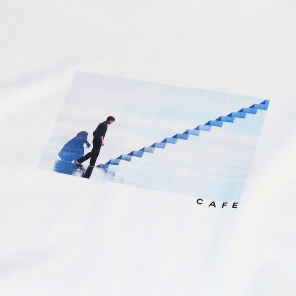 Skate Cafe Was Nothing Real T-Shirt - White