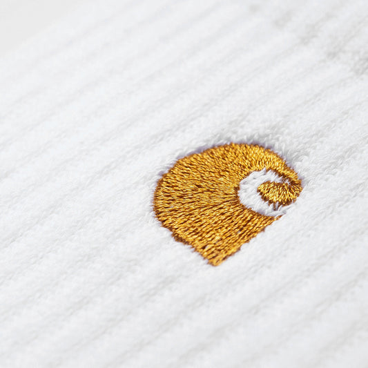 Carhartt WIP - Chase Socks - White/Gold