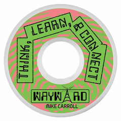 Wayward Funnel Pro Wheels - Mike Carroll 53mm (White/Green Pink)