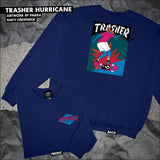 Thrasher x Parra Hurricane Crewneck - Navy Blue