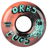 Orbs Pugs - Coral/Black Swirl Conical Wheels - 56mm