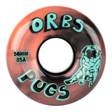 Orbs Pugs - Coral/Black Swirl Conical Wheels - 56mm