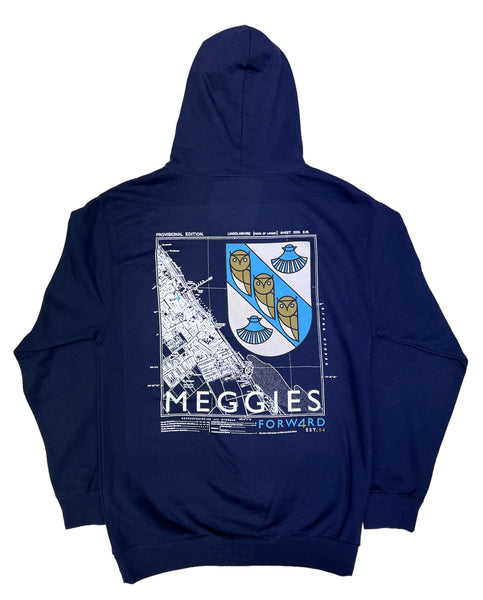 Forw4rd Meggies Map Hoody - Navy