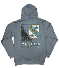 Forw4rd Meggies Map Hoody - Dusty Blue