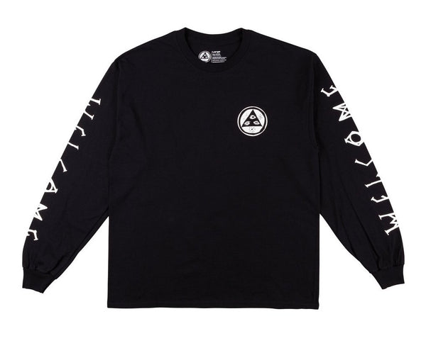 Welcome - Tali-Scrawl Long Sleeve Tee - Black/White