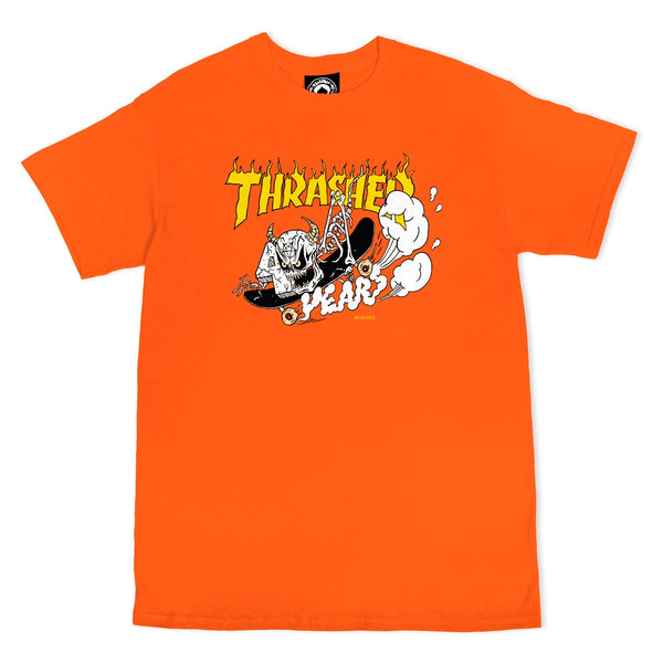 Thrasher 40 Years Neckface T-Shirt - Orange