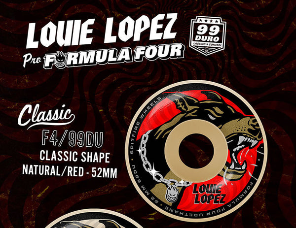 Spitfire Formula Four Louie Lopez Unchained Wheels Natural 52mm 99 DU